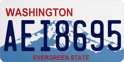 WA license plate AEI8695