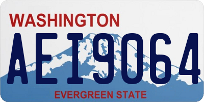WA license plate AEI9064