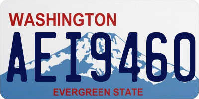 WA license plate AEI9460