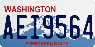 WA license plate AEI9564
