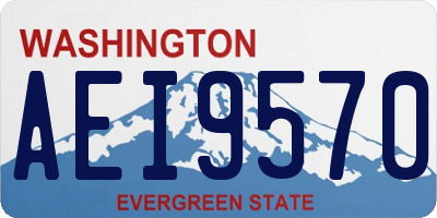 WA license plate AEI9570