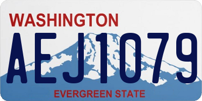 WA license plate AEJ1079