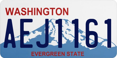 WA license plate AEJ1161