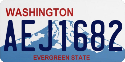 WA license plate AEJ1682
