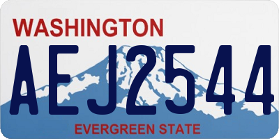 WA license plate AEJ2544