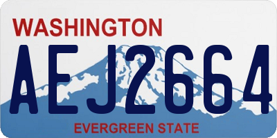 WA license plate AEJ2664