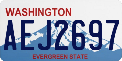 WA license plate AEJ2697