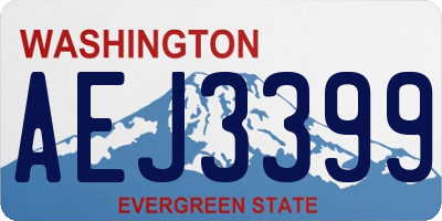 WA license plate AEJ3399