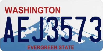 WA license plate AEJ3573