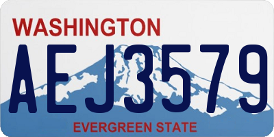 WA license plate AEJ3579