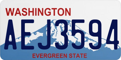 WA license plate AEJ3594