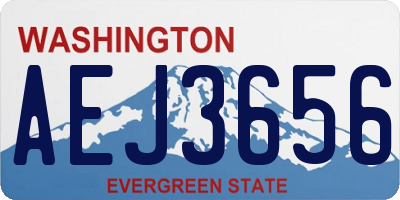 WA license plate AEJ3656