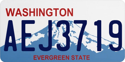 WA license plate AEJ3719