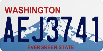 WA license plate AEJ3741