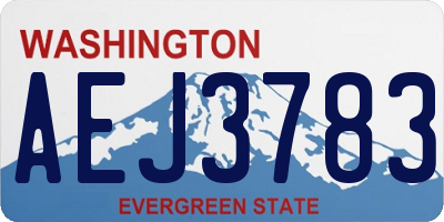 WA license plate AEJ3783
