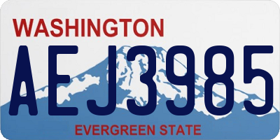 WA license plate AEJ3985