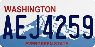 WA license plate AEJ4259