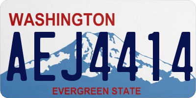 WA license plate AEJ4414
