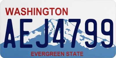 WA license plate AEJ4799