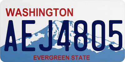 WA license plate AEJ4805