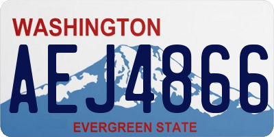 WA license plate AEJ4866