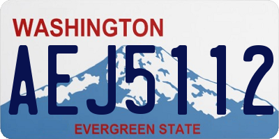 WA license plate AEJ5112