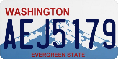 WA license plate AEJ5179