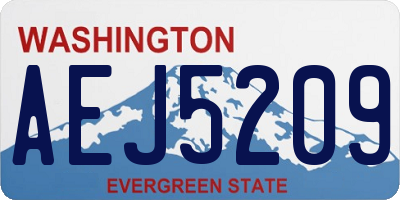 WA license plate AEJ5209