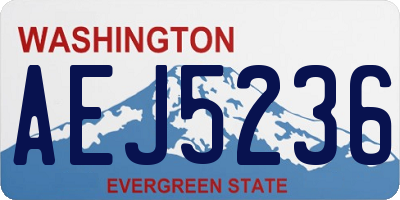 WA license plate AEJ5236