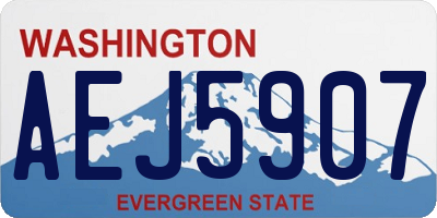 WA license plate AEJ5907