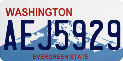 WA license plate AEJ5929