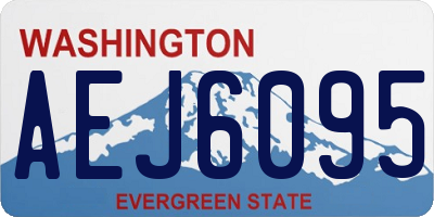 WA license plate AEJ6095