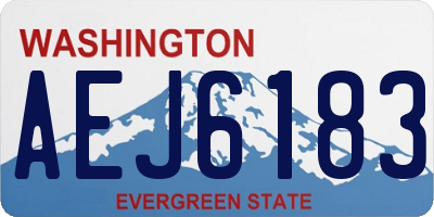 WA license plate AEJ6183