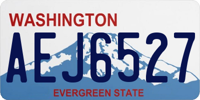 WA license plate AEJ6527