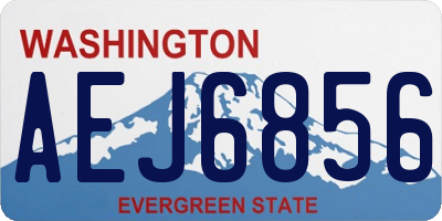 WA license plate AEJ6856