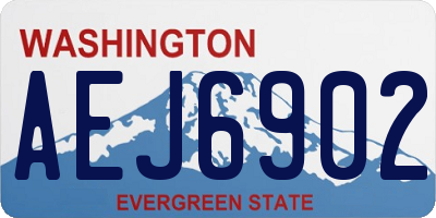WA license plate AEJ6902