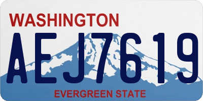 WA license plate AEJ7619