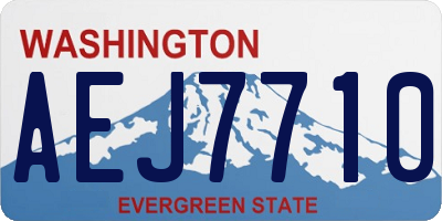 WA license plate AEJ7710