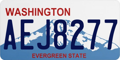 WA license plate AEJ8277