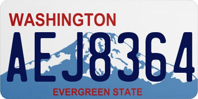 WA license plate AEJ8364