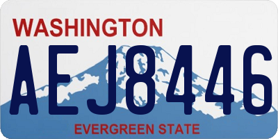 WA license plate AEJ8446