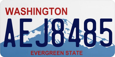 WA license plate AEJ8485