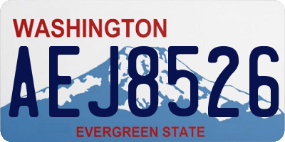 WA license plate AEJ8526