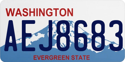 WA license plate AEJ8683