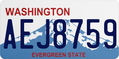 WA license plate AEJ8759