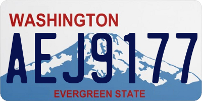 WA license plate AEJ9177