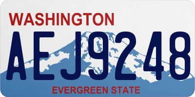 WA license plate AEJ9248