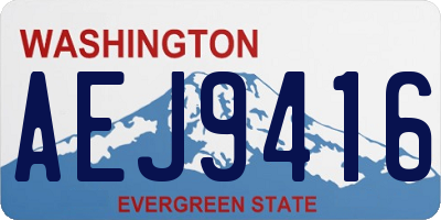 WA license plate AEJ9416