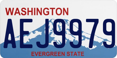 WA license plate AEJ9979