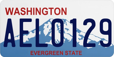 WA license plate AEL0129